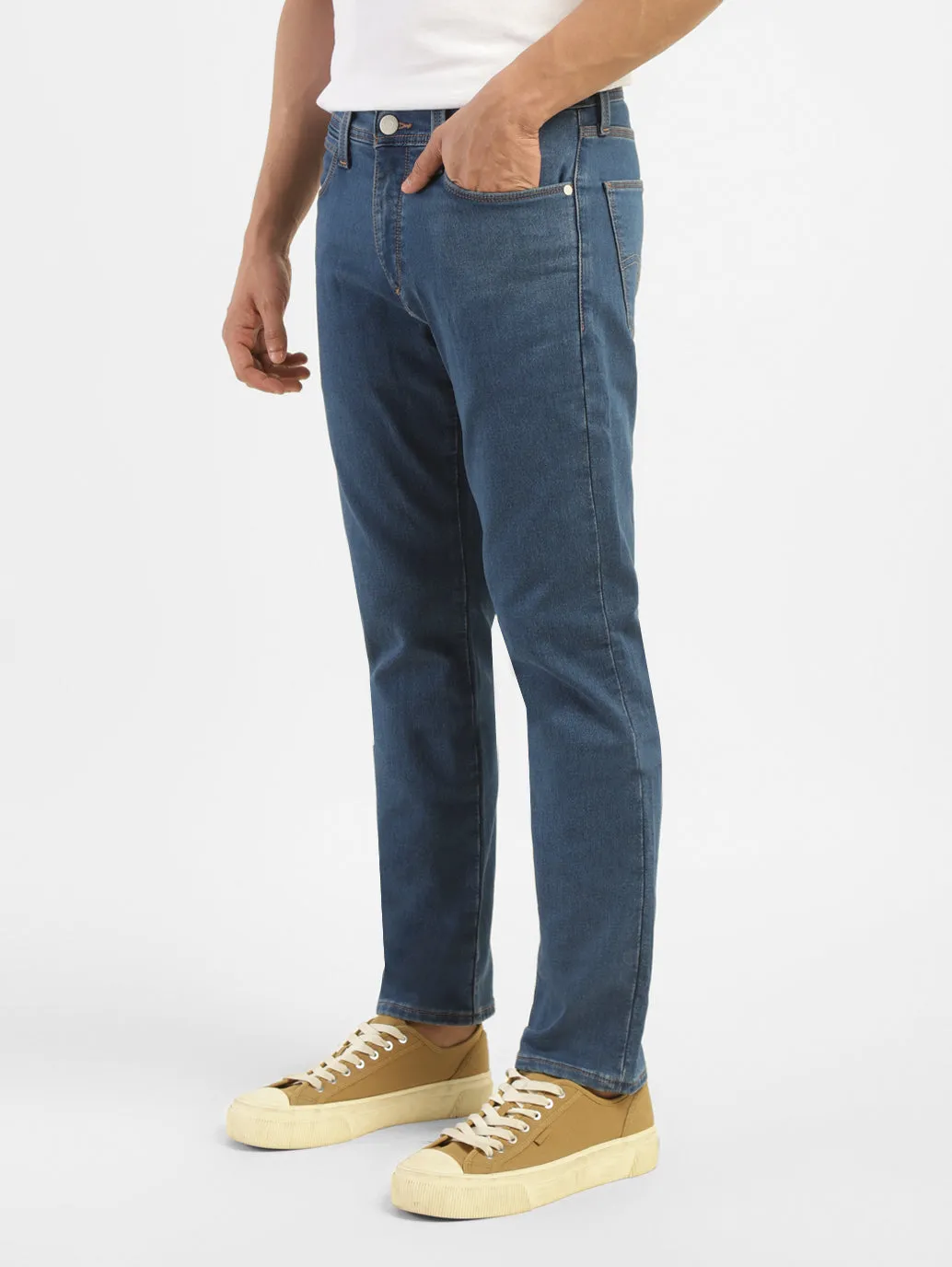 Men's 511 Mid Indigo Straight Fit Mid Rise Jeans