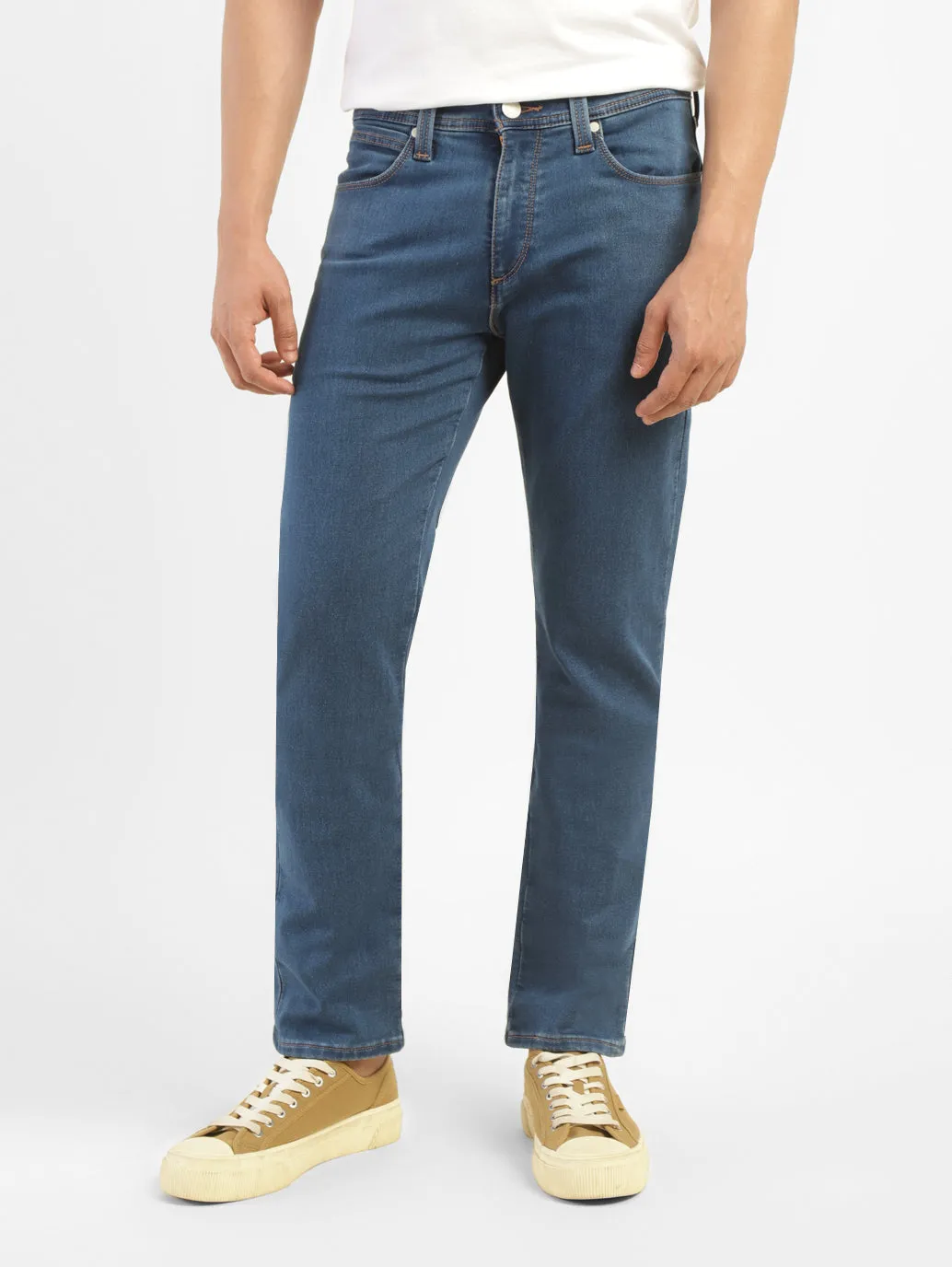 Men's 511 Mid Indigo Straight Fit Mid Rise Jeans