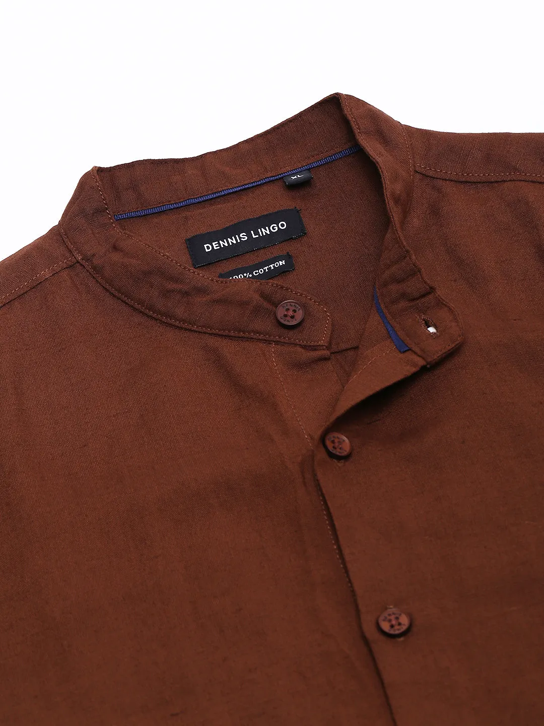 Men's Brown Solid Shirts