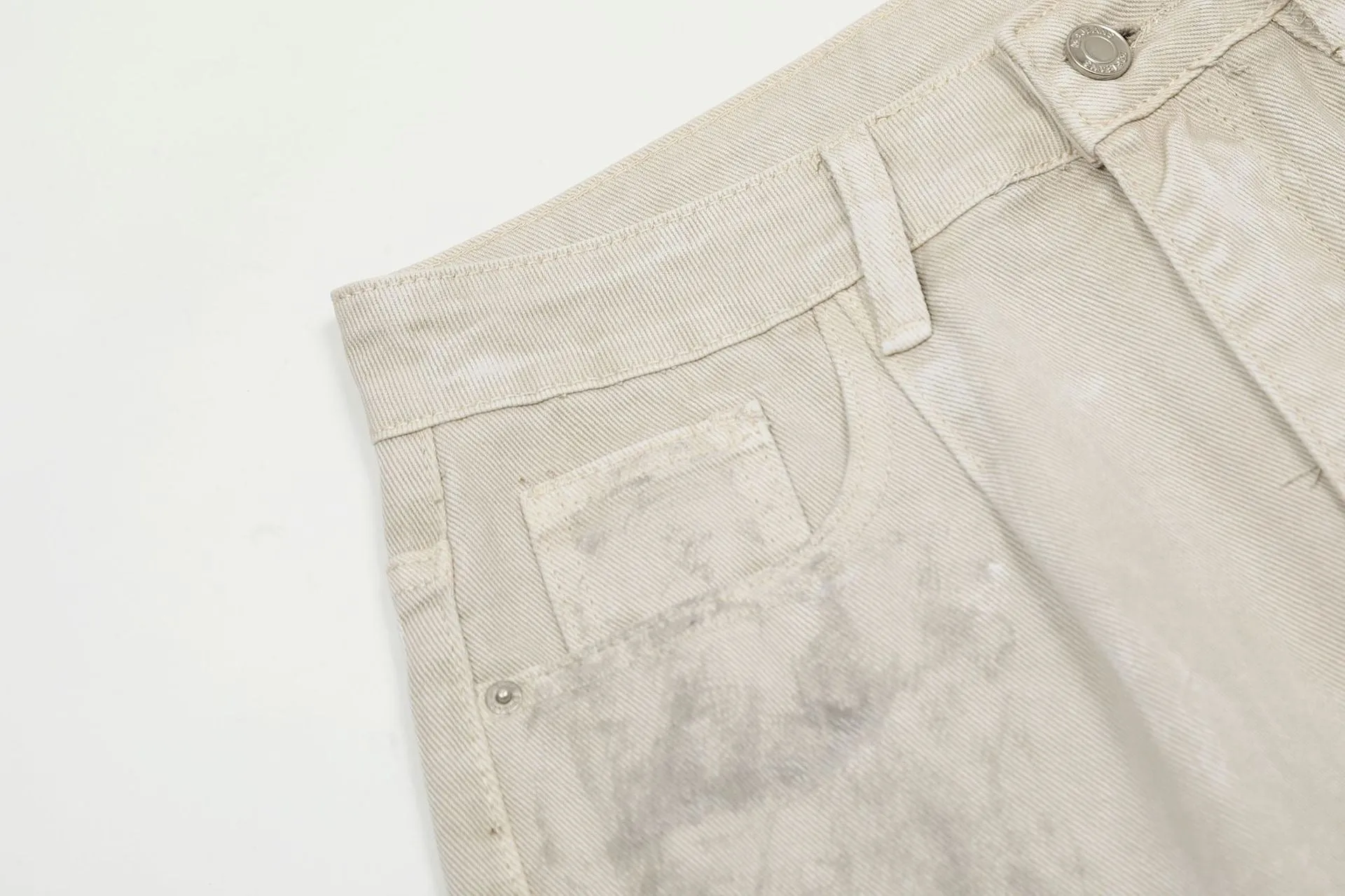 Minimalist Letter Jeans
