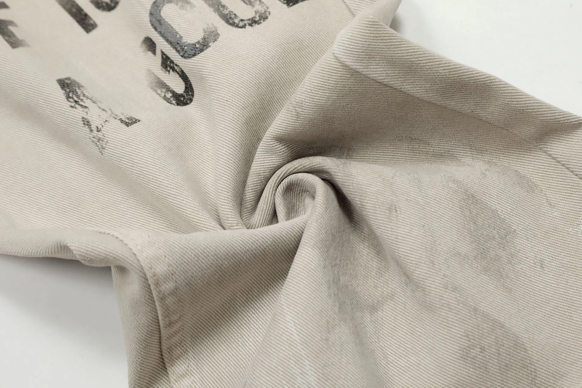Minimalist Letter Jeans