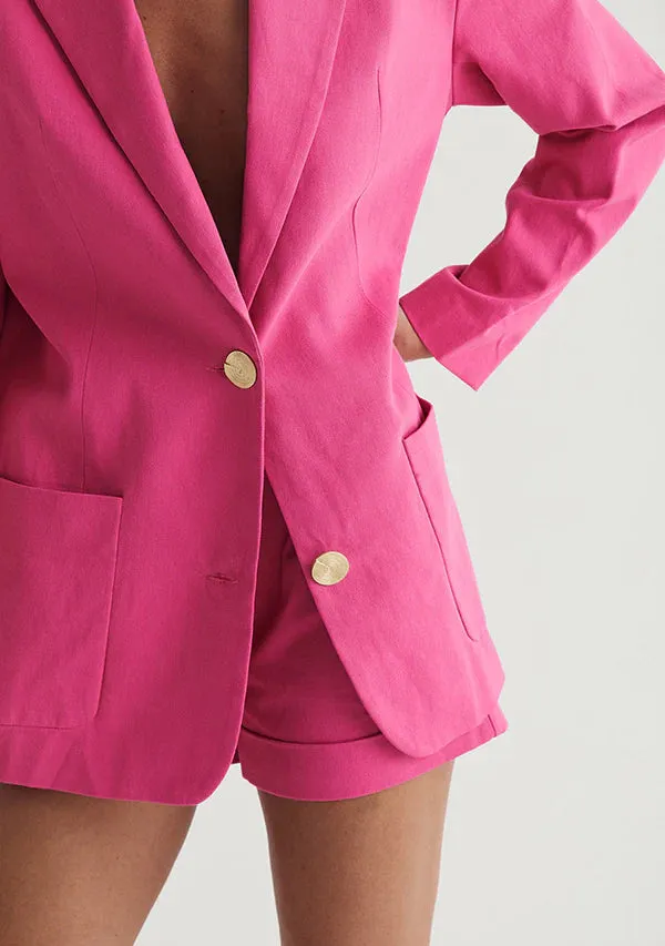 MINISTRY OF STYLE Thalia Blazer Cerise