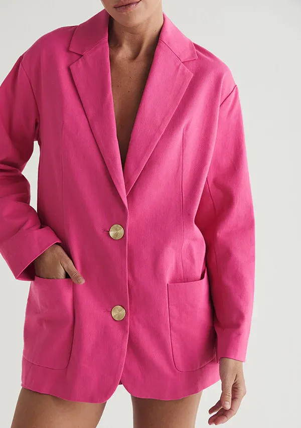 MINISTRY OF STYLE Thalia Blazer Cerise