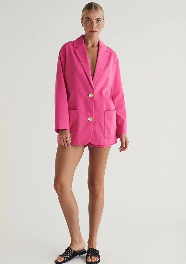MINISTRY OF STYLE Thalia Blazer Cerise