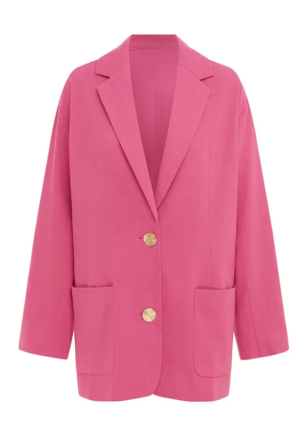MINISTRY OF STYLE Thalia Blazer Cerise