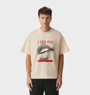 Mouthing Off Lewi Tee - Ivory Cream