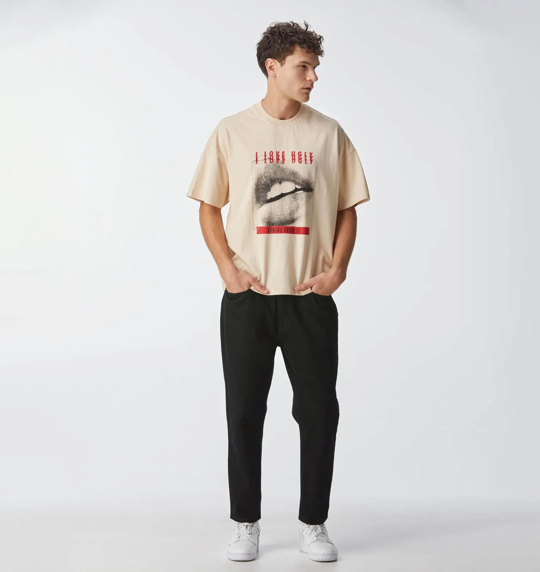 Mouthing Off Lewi Tee - Ivory Cream