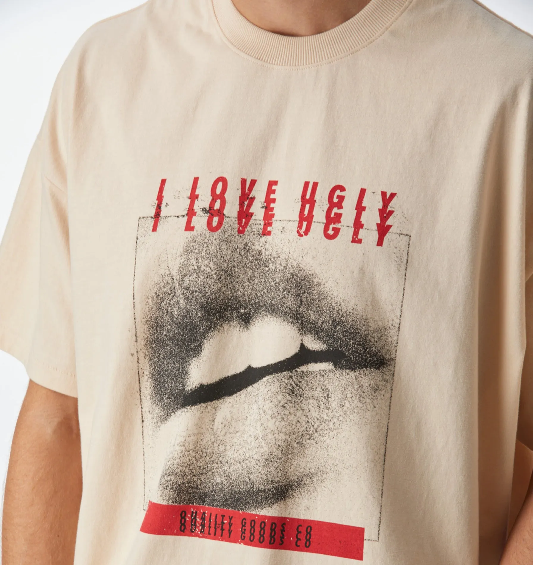Mouthing Off Lewi Tee - Ivory Cream