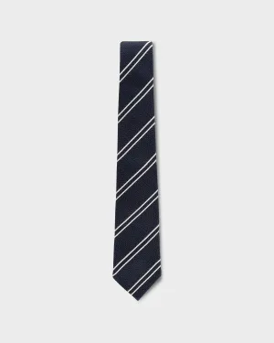 Navy And Blue Diagonal Stripe Tie