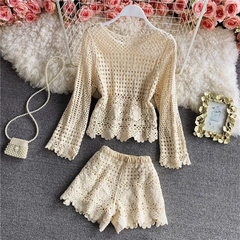 Oceana Three Piece Crochet Set