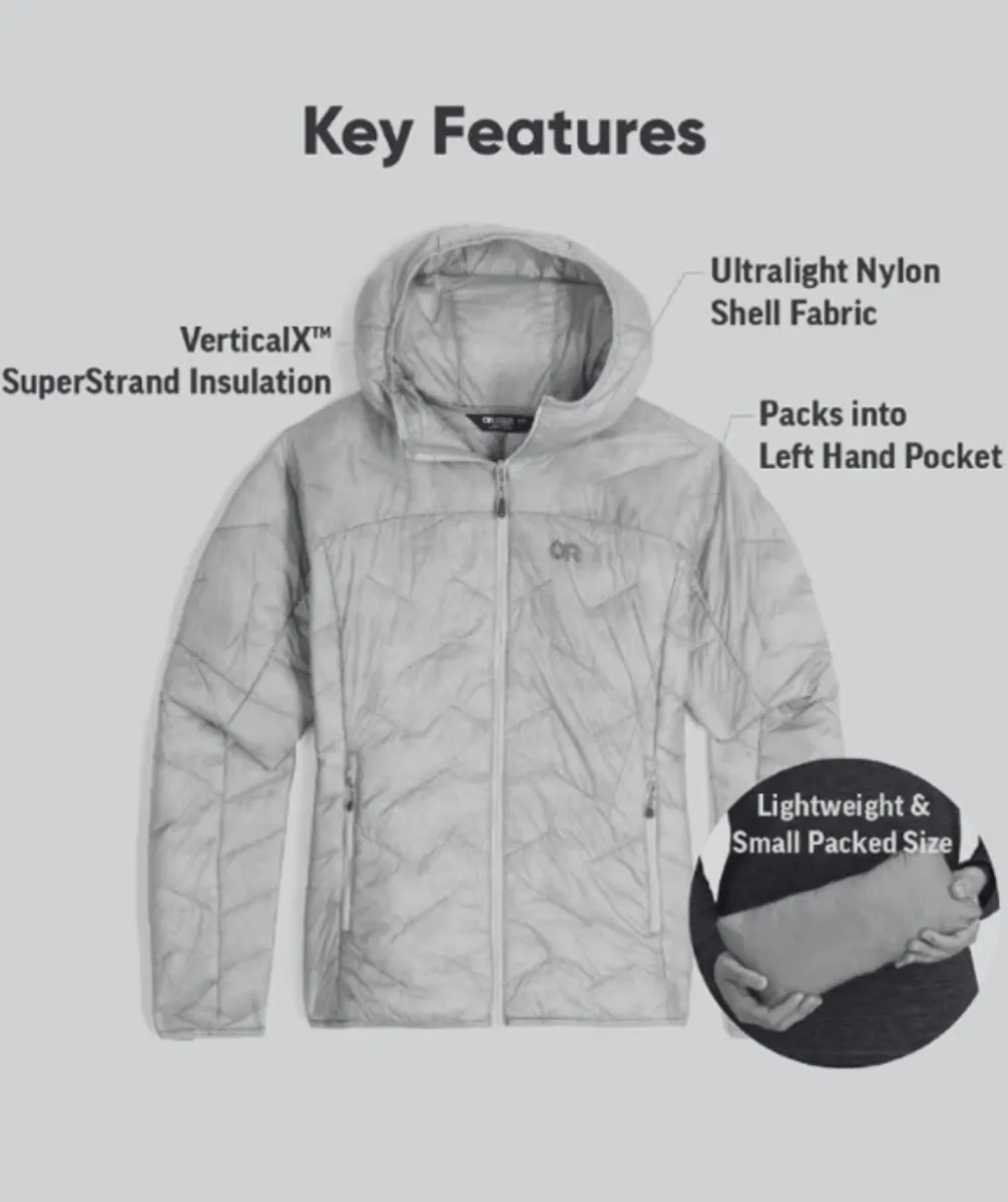 Outdoor Research SuperStrand LT Hoodie Black Womens Plus Size 1X-4X
