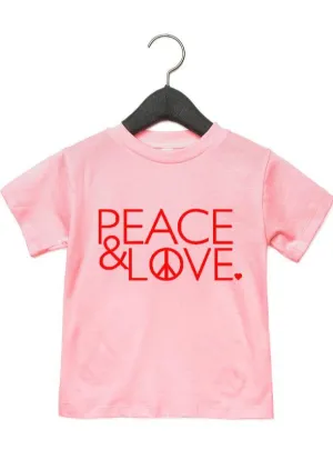 Peace & Love - Kid's   Toddler Tees