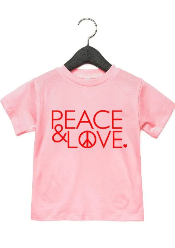 Peace & Love - Kid's   Toddler Tees