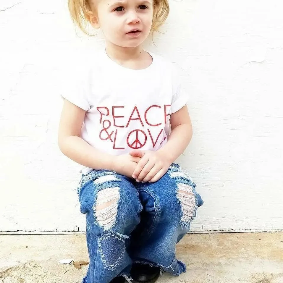 Peace & Love - Kid's   Toddler Tees