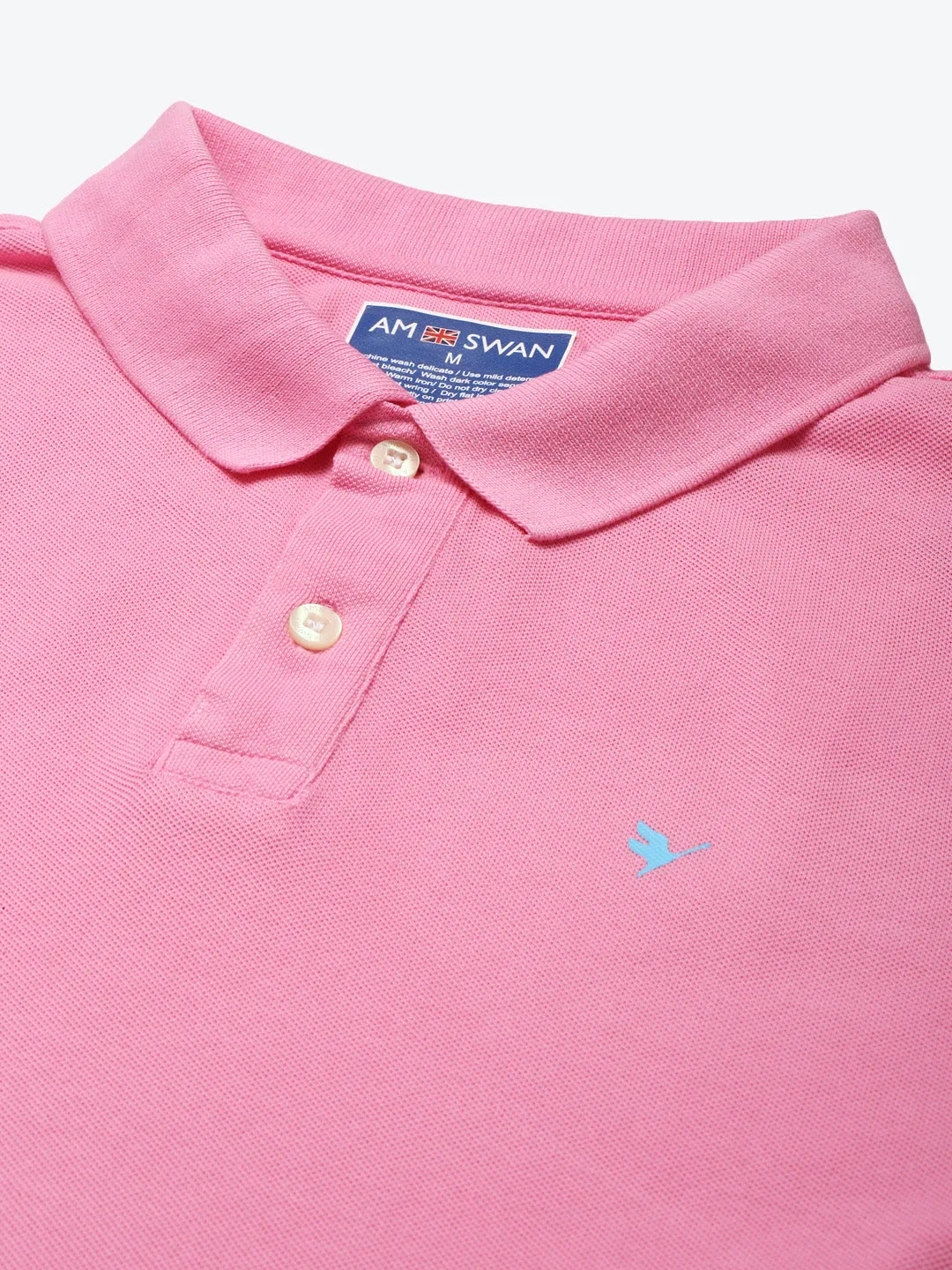 Premium Pink Cotton  Half Sleeve Polo