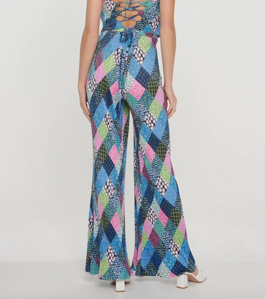 Printed Patchwork Flares