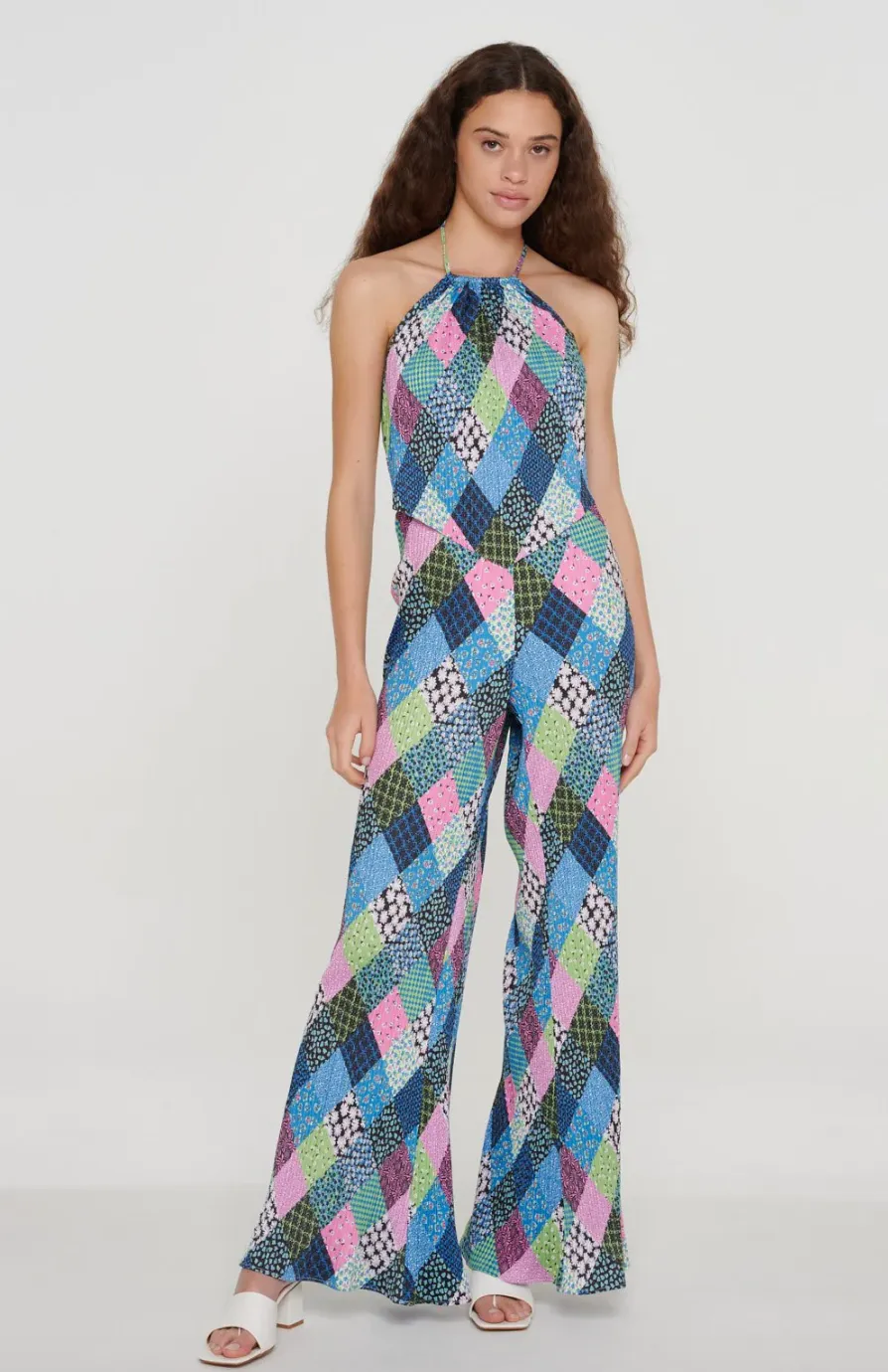 Printed Patchwork Flares