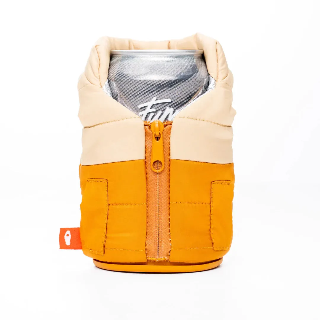 Puffin Puffy Vest Beverage Coozie