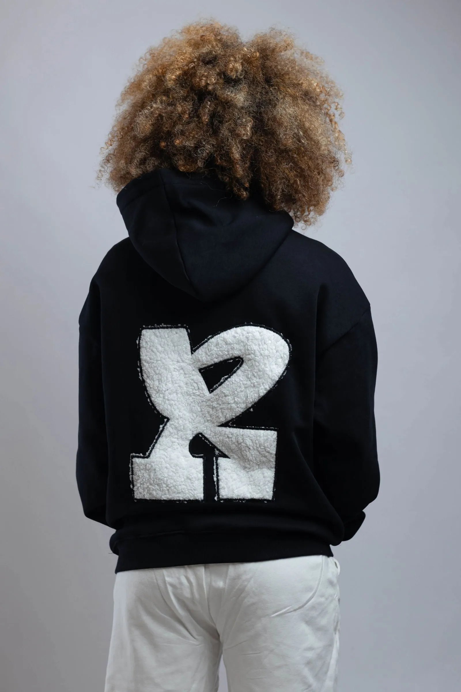 Red Dot Logo Hoodie-Black