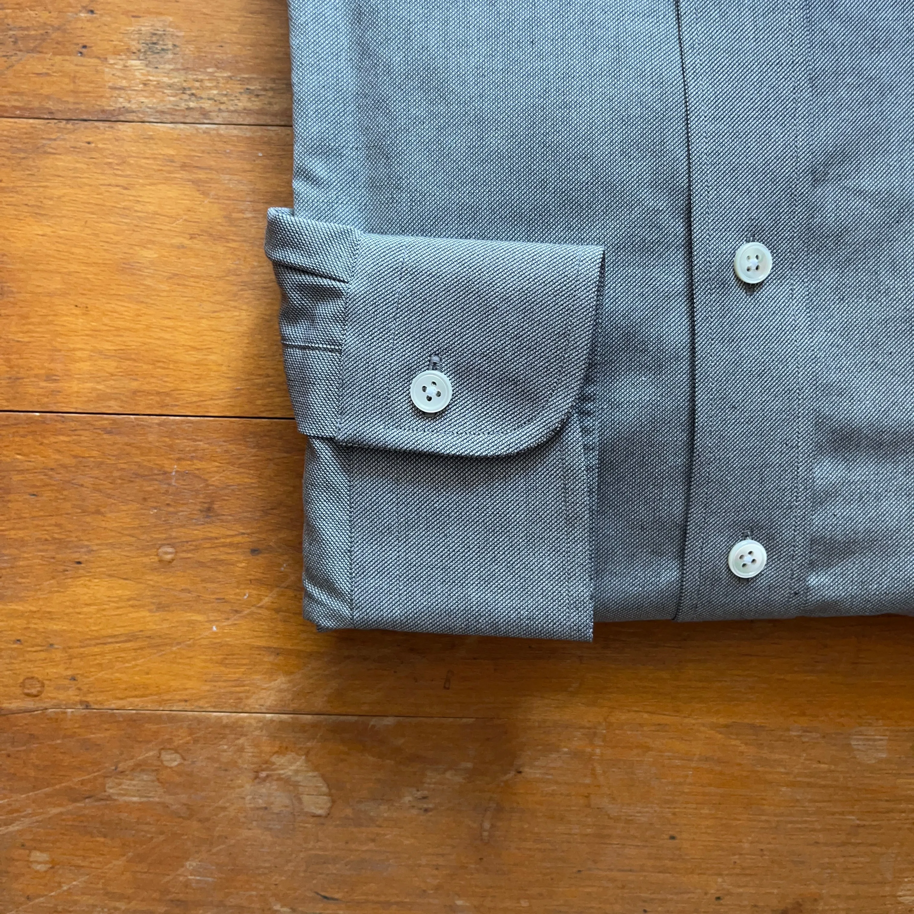 Regent Heritage - 'Mist' Grey Oxford Shirt - Button Down Collar