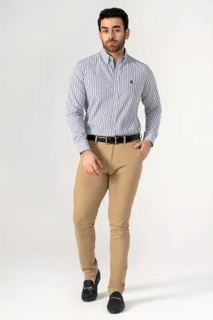 SEMI FORMAL SHIRT NAVY CHECK