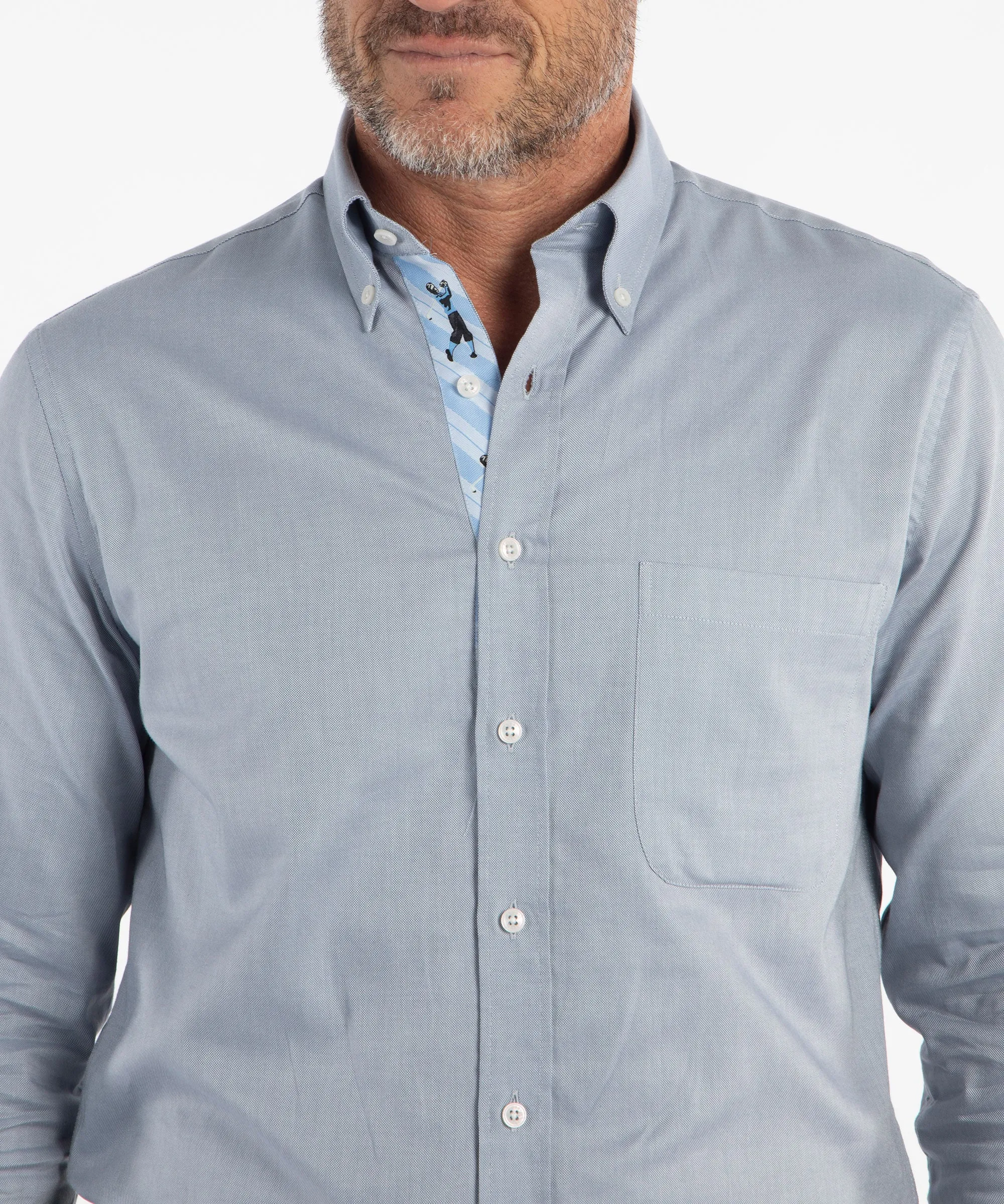 Signature 100% Cotton Oxford Solid Button-Down Shirt