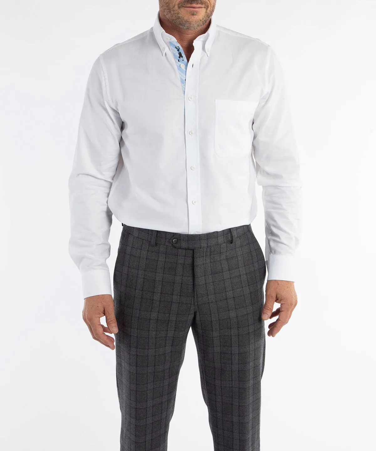 Signature 100% Cotton Oxford Solid Button-Down Shirt