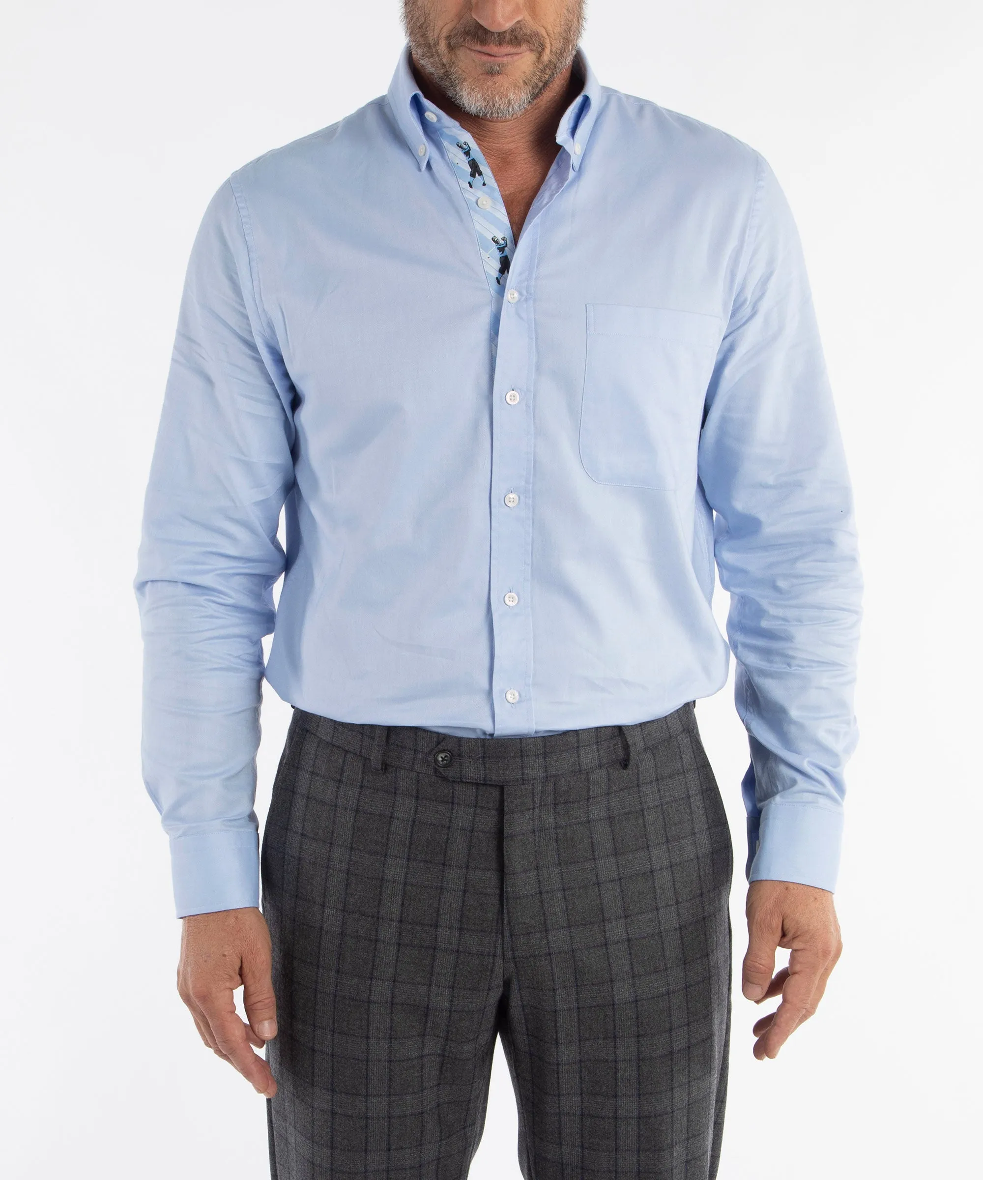 Signature 100% Cotton Oxford Solid Button-Down Shirt
