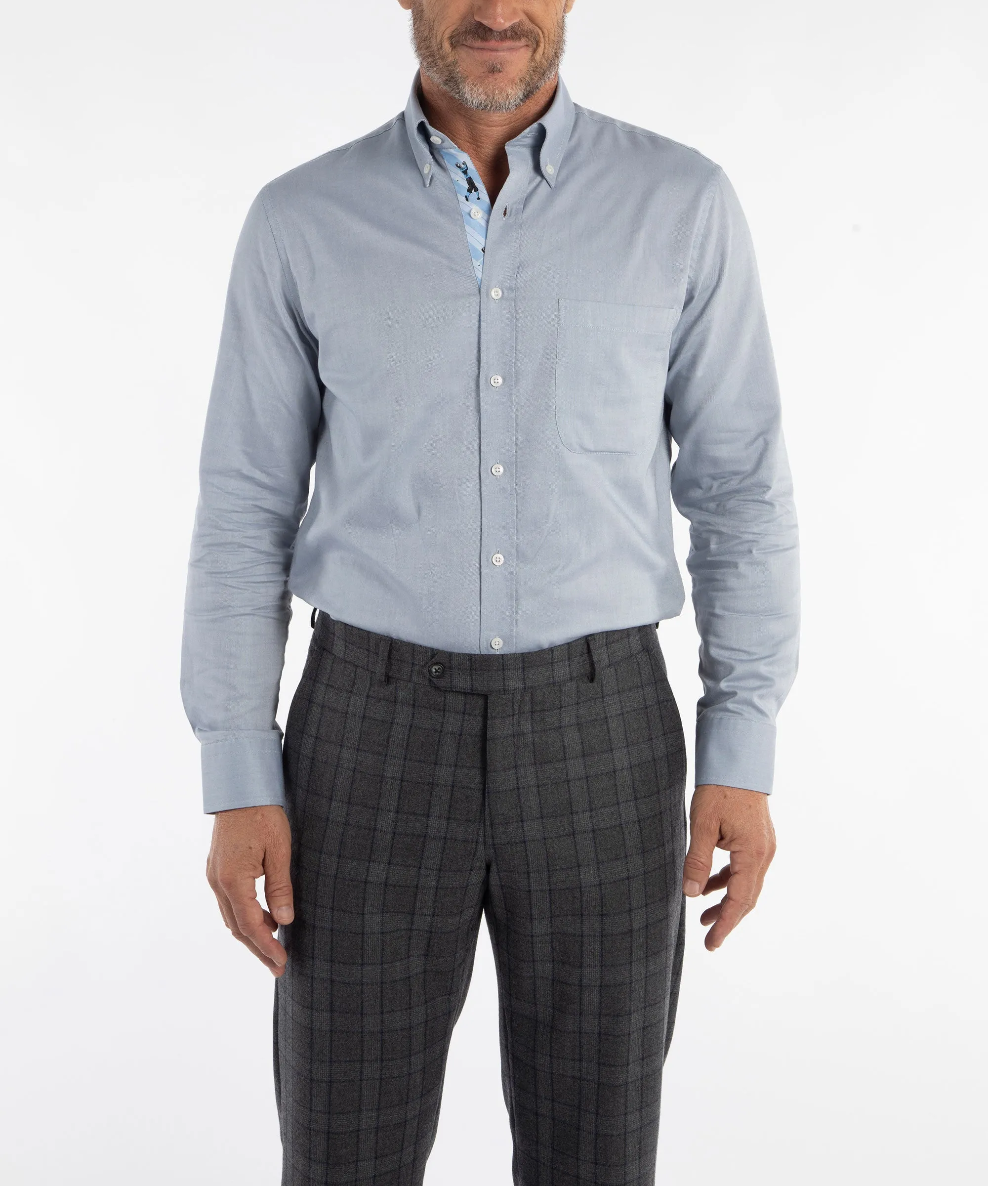 Signature 100% Cotton Oxford Solid Button-Down Shirt