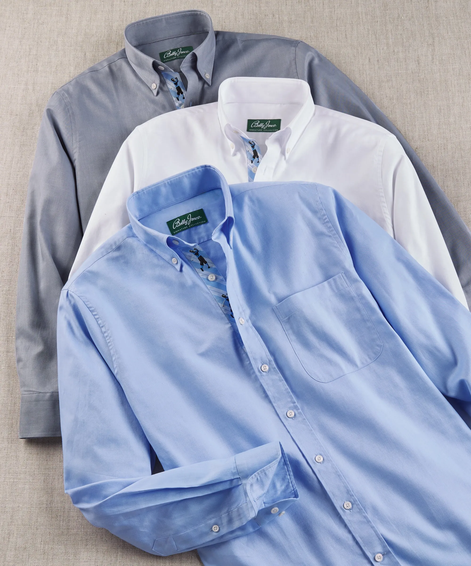 Signature 100% Cotton Oxford Solid Button-Down Shirt