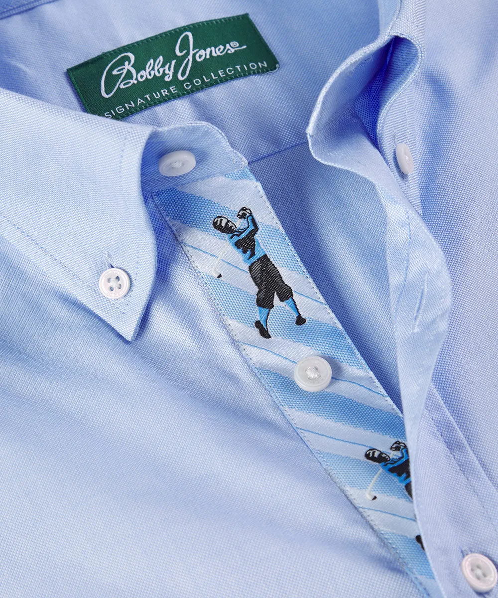 Signature 100% Cotton Oxford Solid Button-Down Shirt