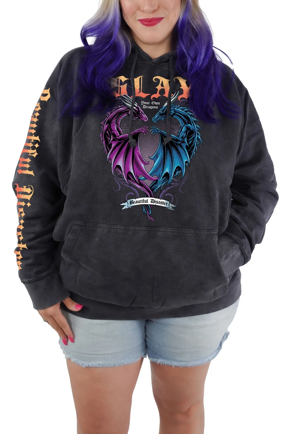 Slay Mineral Wash Pullover Hoodie