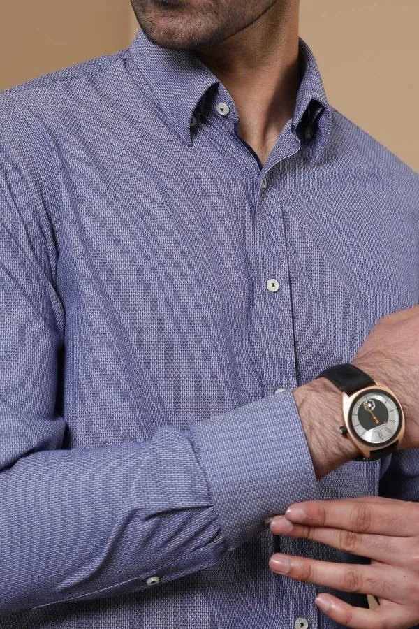 SMART SHIRT FULL SLEEVE SLIM FIT BLUE