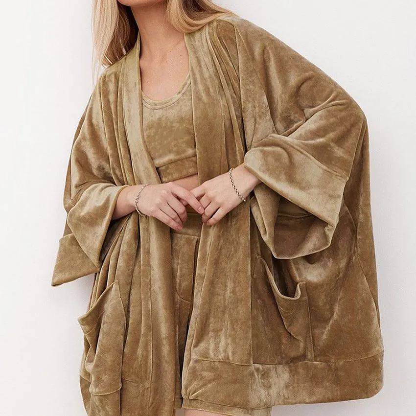 Three Piece velvet loungewear