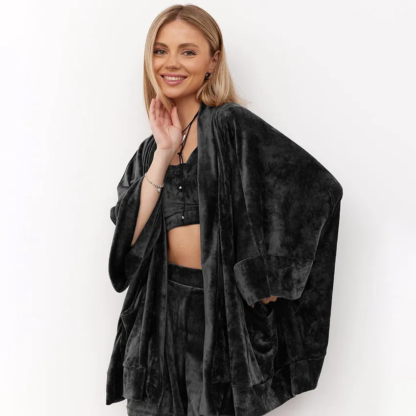 Three Piece velvet loungewear