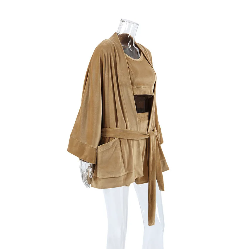 Three Piece velvet loungewear