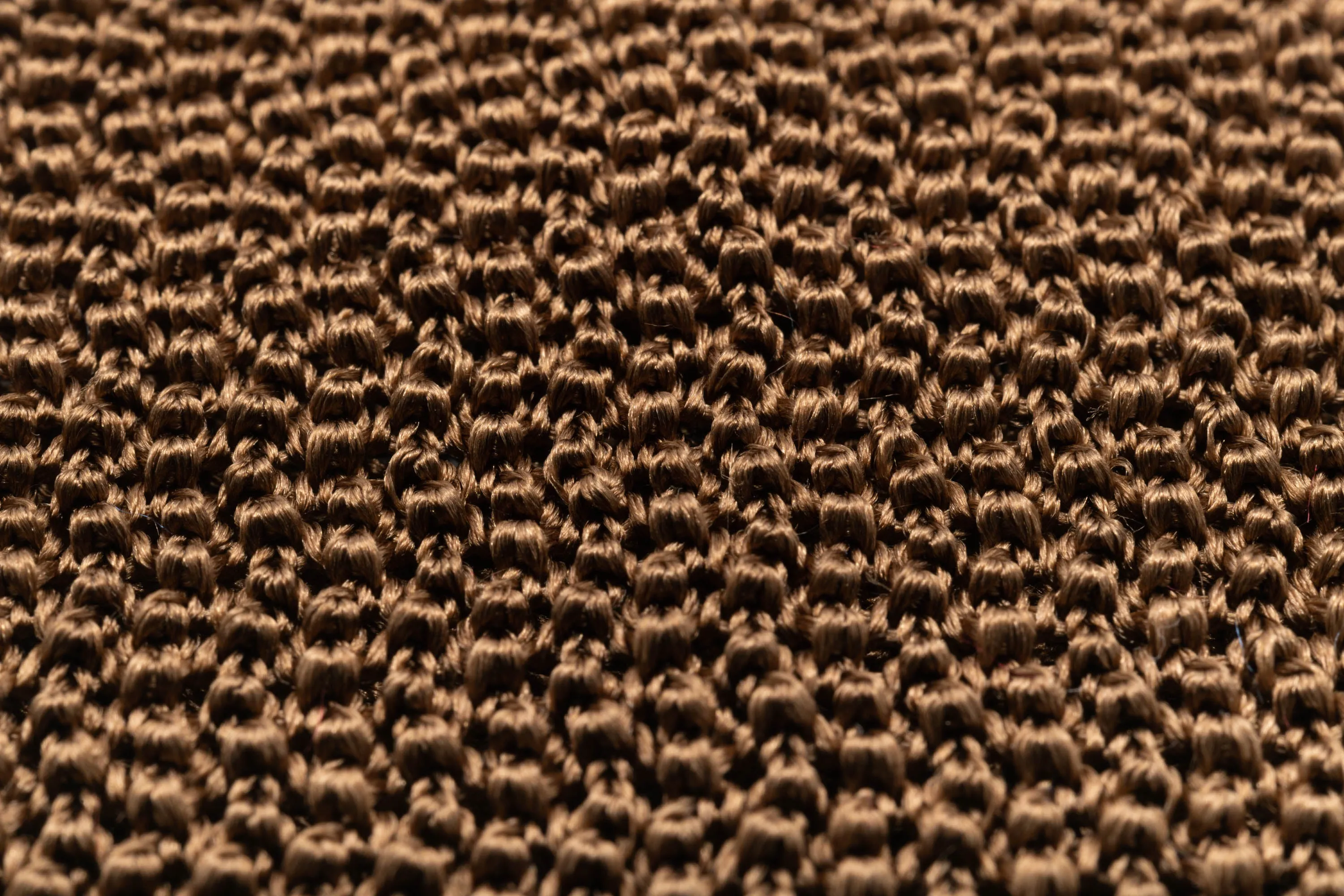Tobacco Brown Silk Knit Tie