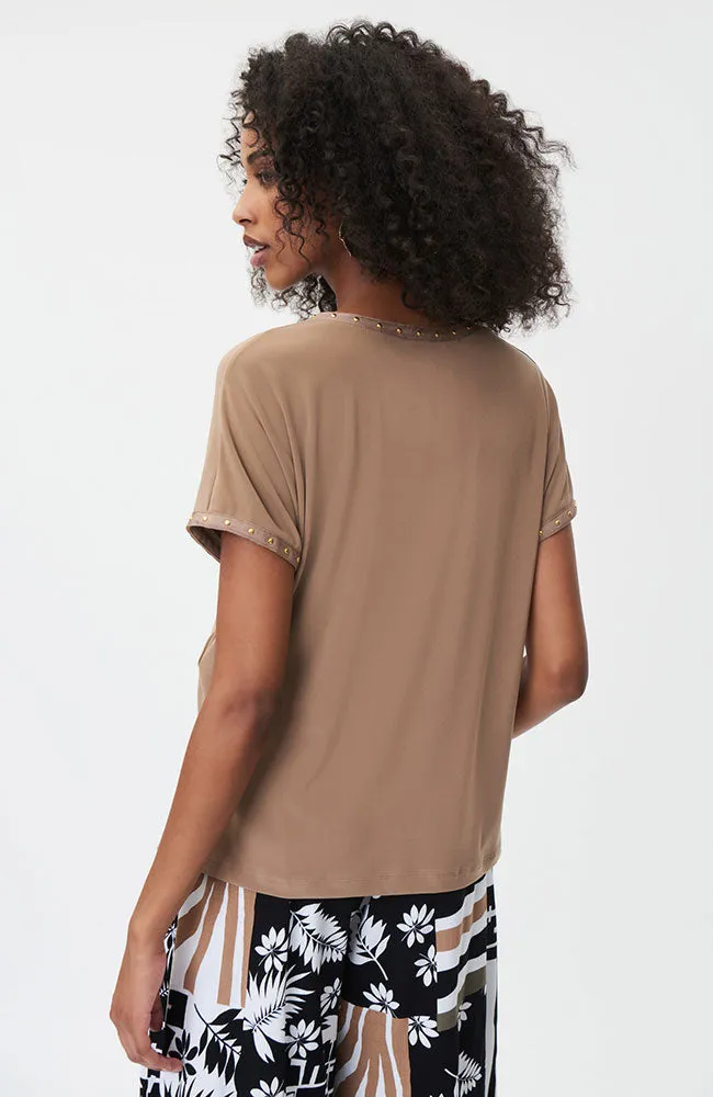 V Neck Striped Tee