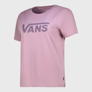 Vans Womans Drop V SS Crew T-Shirt Purple _ 182726 _ Purple
