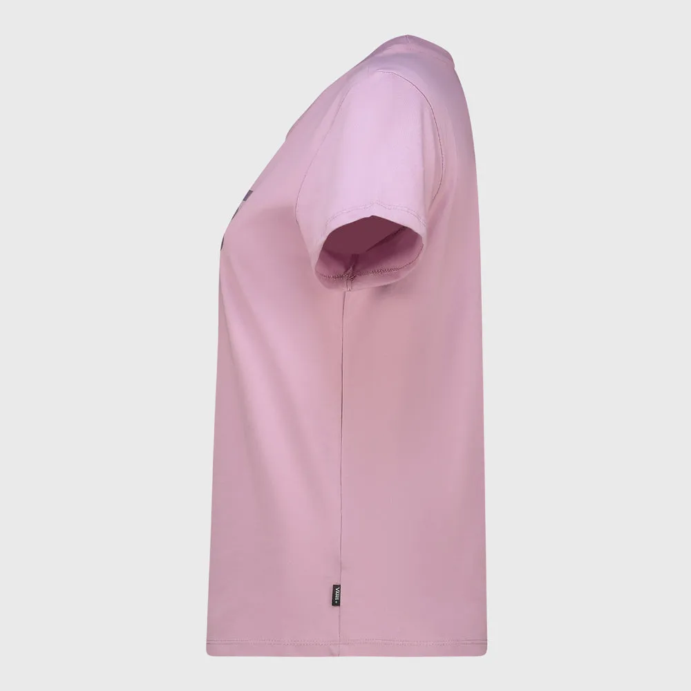 Vans Womans Drop V SS Crew T-Shirt Purple _ 182726 _ Purple