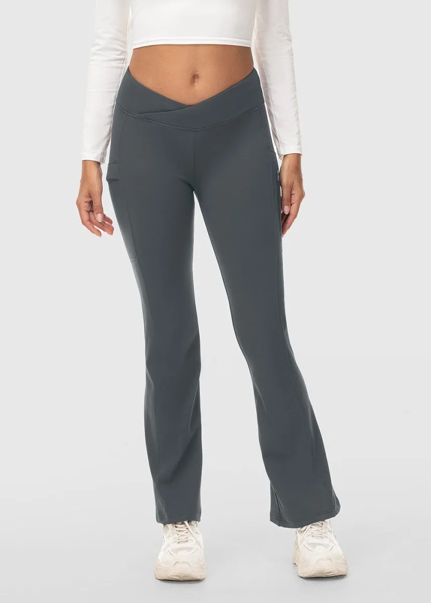 Women's Slim Elastic Flared Legging Pants