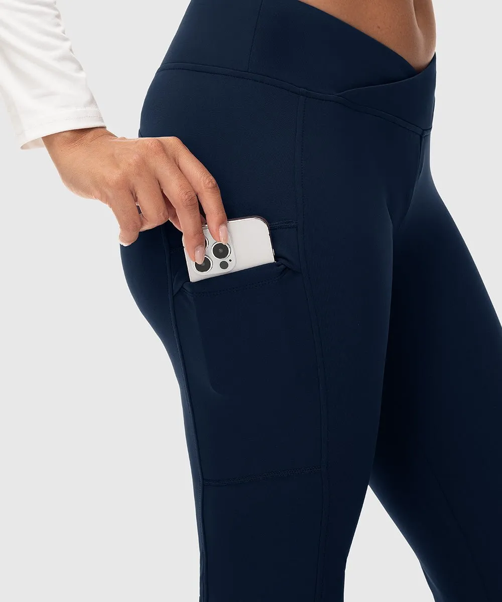 Women's Slim Elastic Flared Legging Pants