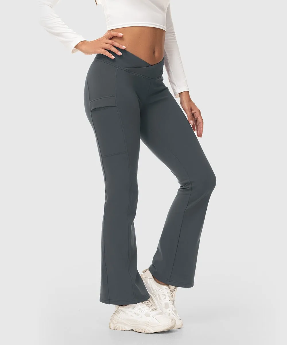 Women's Slim Elastic Flared Legging Pants