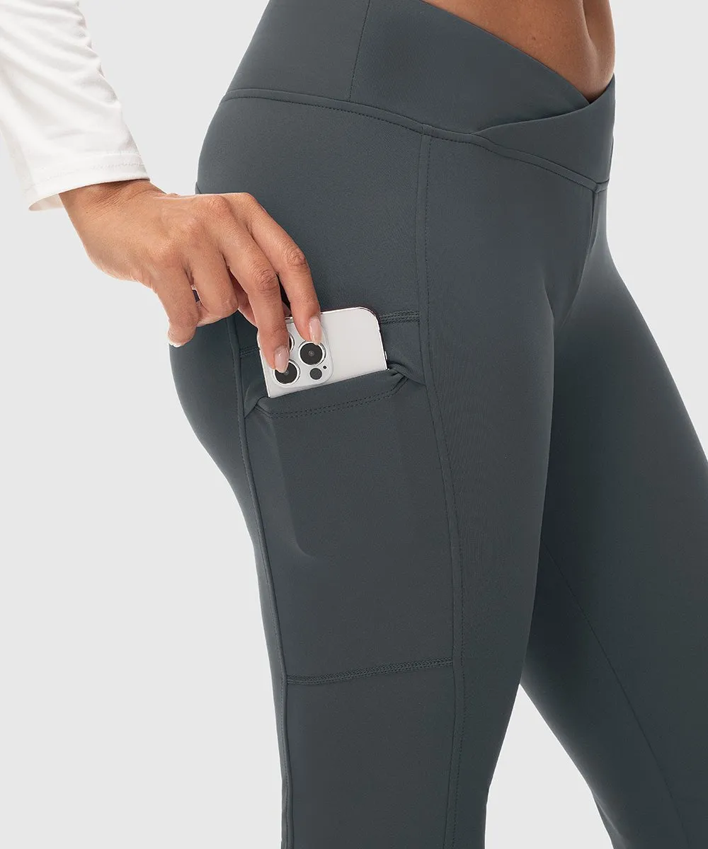 Women's Slim Elastic Flared Legging Pants