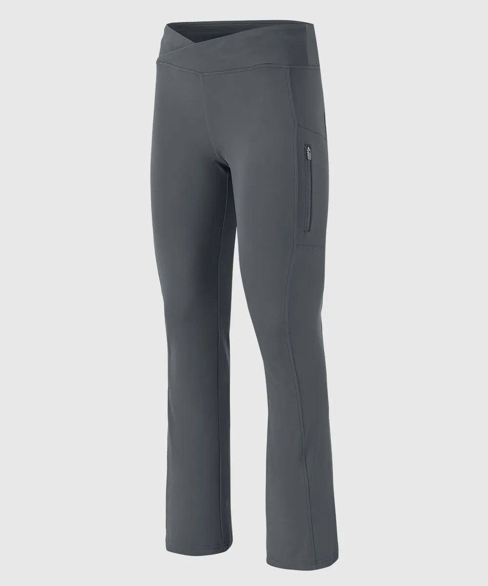 Women's Slim Elastic Flared Legging Pants