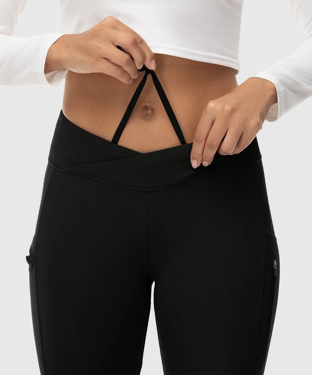 Women's Slim Elastic Flared Legging Pants