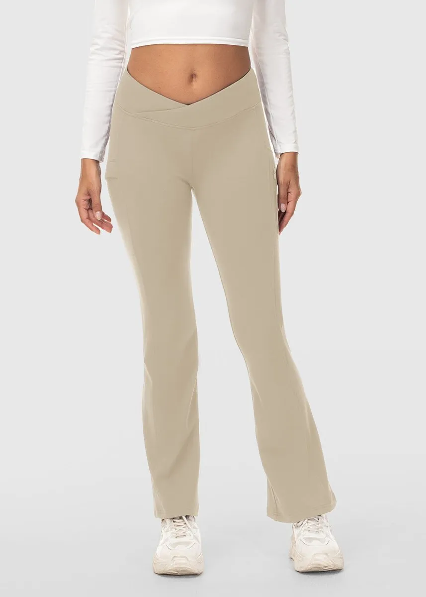 Women's Slim Elastic Flared Legging Pants