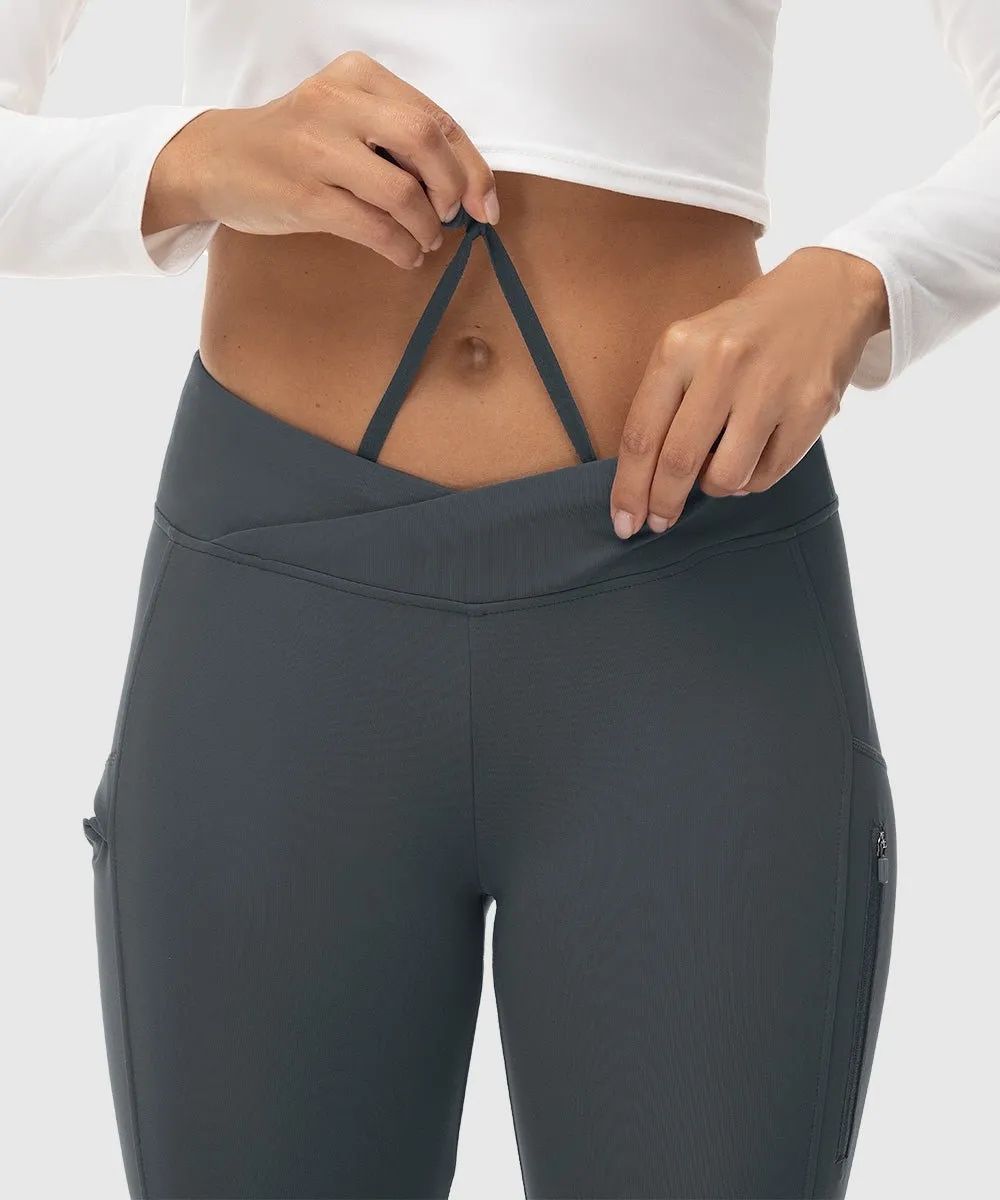 Women's Slim Elastic Flared Legging Pants