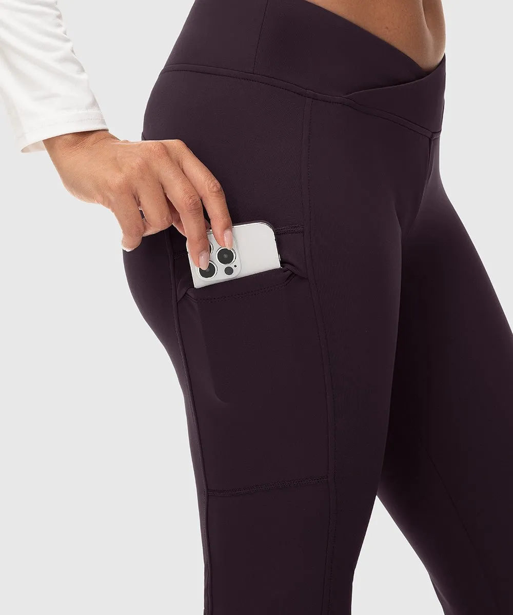 Women's Slim Elastic Flared Legging Pants