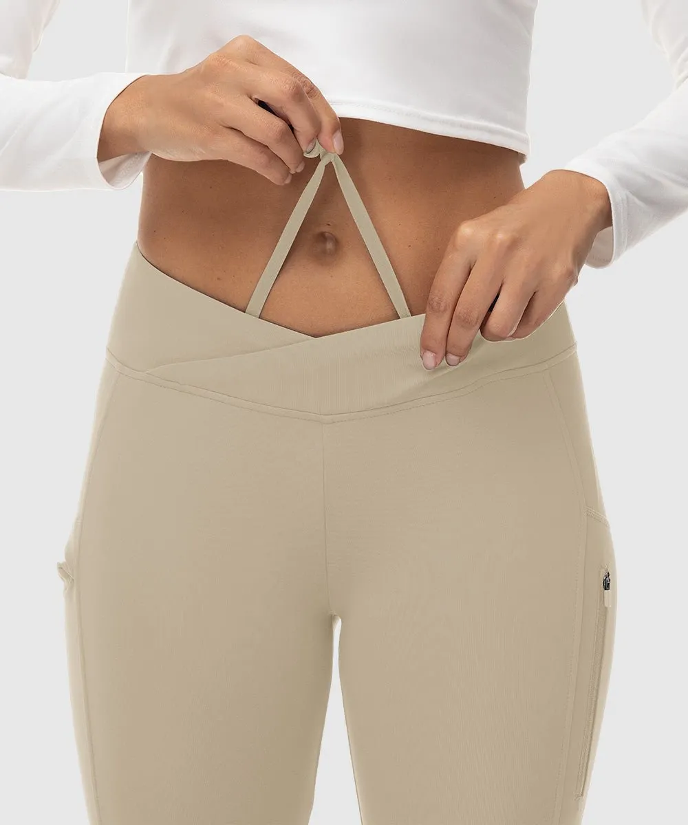 Women's Slim Elastic Flared Legging Pants
